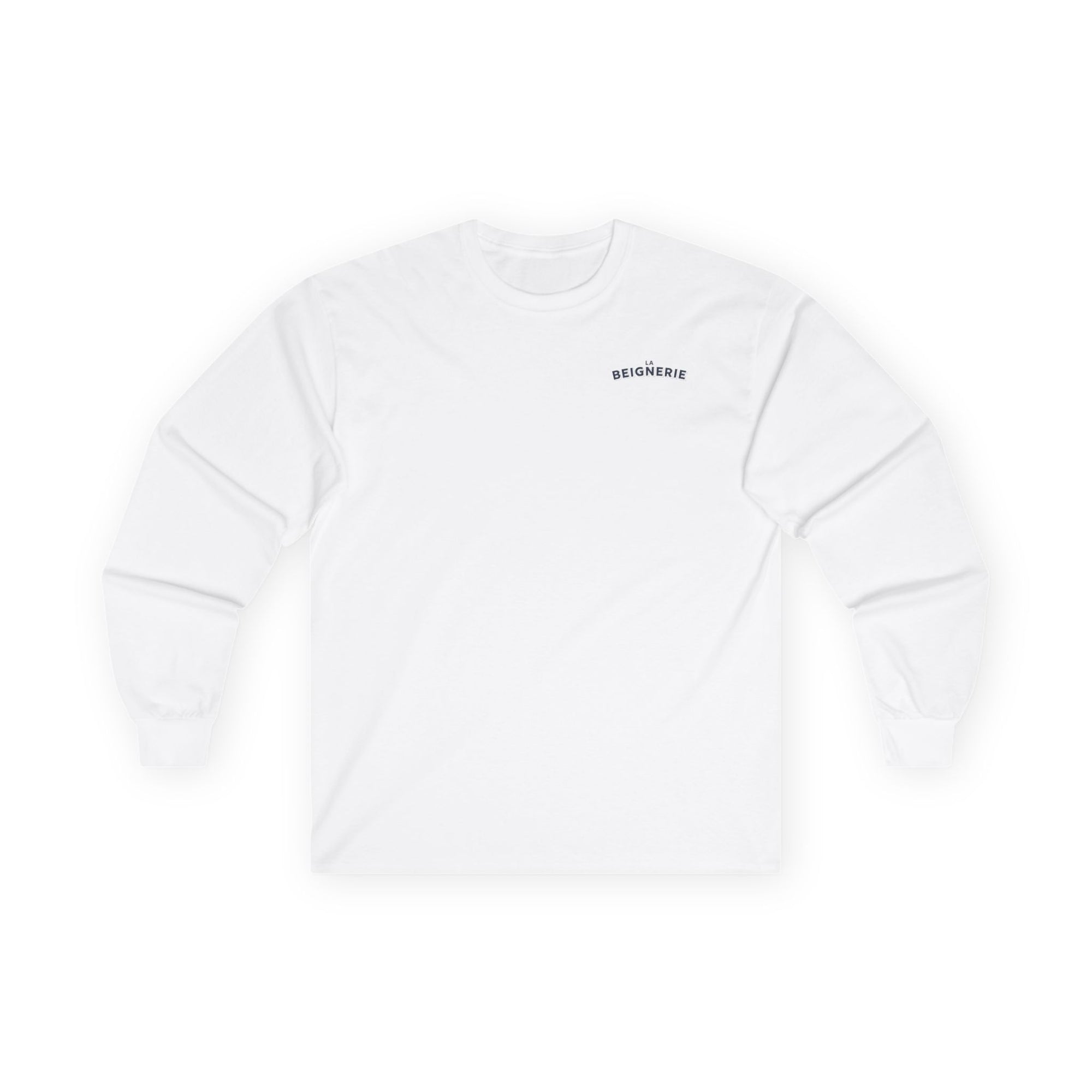 White long-sleeved sweater