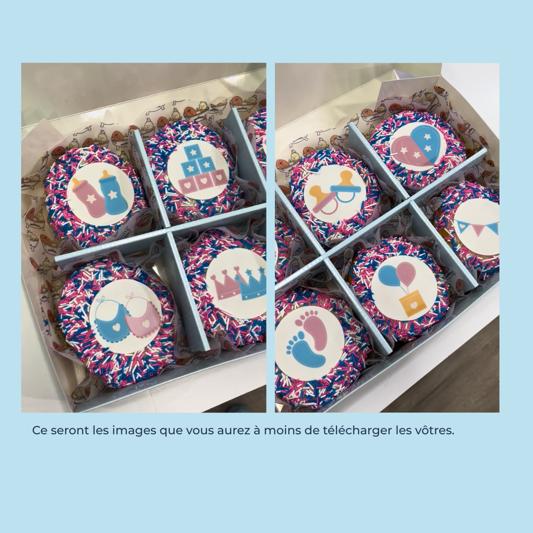 Baby reveal donuts